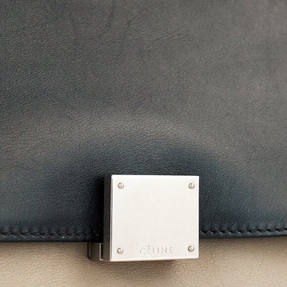 Celine Trapeze Medium Tricolour Leather & Suede Tote - Picture 10 of 14